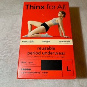 Black Reusable Period Underwear